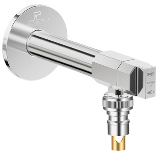 潜水艇加长洗衣机水龙头家用自动止水阀专用球阀全铜46分角阀水嘴