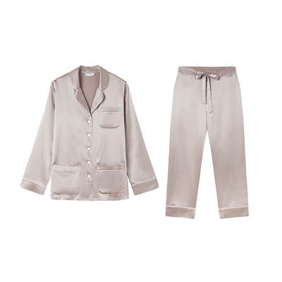 乃丝22姆米桑蚕丝豪华睡衣套装