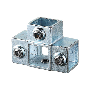 40*40镀锌方管连接件货架防护栏免焊接固定件接头30方钢管紧固件