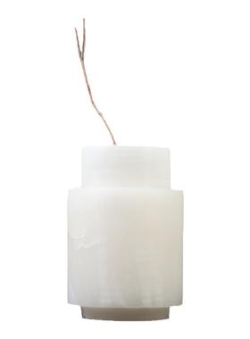 轻奢高端天然云石大理石花器摆件样板间酒店客厅餐厅花瓶装饰器皿