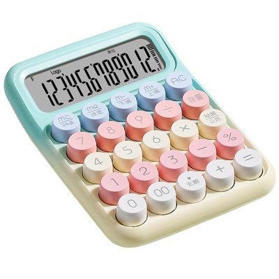 语音计算器高颜值机械按键女神款