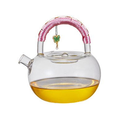 高硼硅全玻璃大容量耐热玻璃茶壶