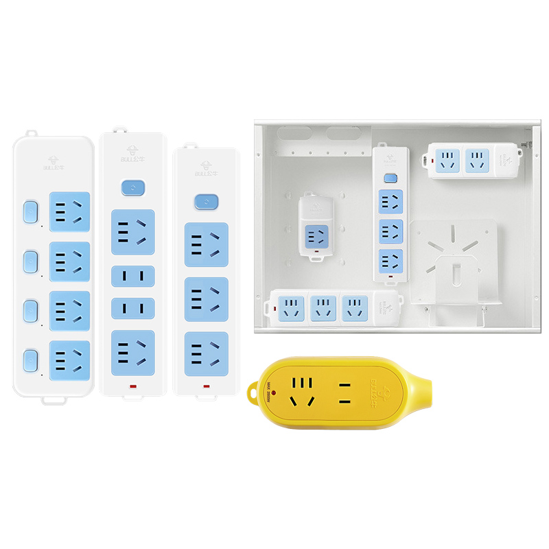 公牛正品弱电箱专用无线插排家用不带线插座电插板拖线板接线板