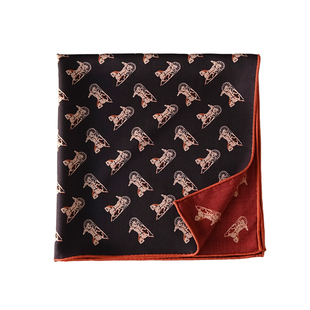 红色真丝羊毛丝巾小方巾送妈妈长辈马本命年礼物新年女士围巾秋冬