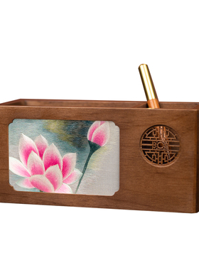 绣美刺绣新中式熊猫笔筒摆件