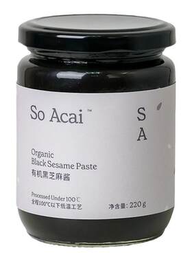 SoAcai有机黑芝麻酱优质脂肪酸