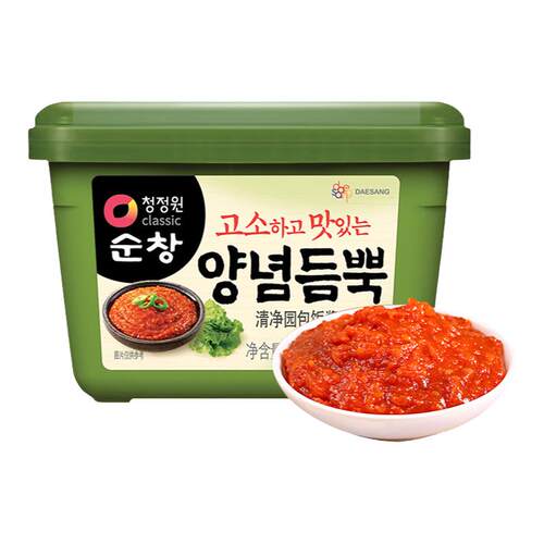 清净园韩式包饭酱500g烤肉包饭蘸酱蒜蓉酱辣椒酱韩料店同款进口