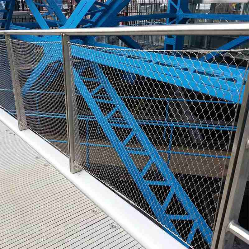 不锈钢绳网卡扣编织阳台防坠防盗网学校动物园防护网安全鸟笼高空