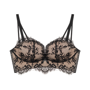 维多利亚多培尔性感聚拢内衣女小胸显大无钢圈法式蕾丝文胸套装