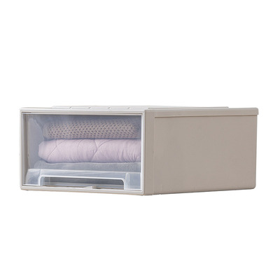 抽屉式整理箱透明收纳柜储物盒