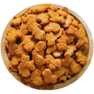 童年动物乐园奶香口味儿童小饼干幼儿园加餐糕点休闲零食10斤整箱