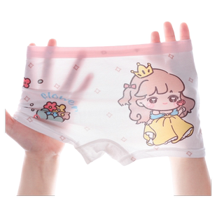 女童莫代尔内裤儿童平角四角短裤夏季薄款女孩女宝宝女孩冰丝底裤