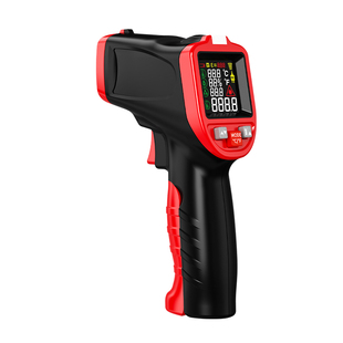 得力测温枪工业用高精度红外线测温仪手持式热电偶型温度计油温枪