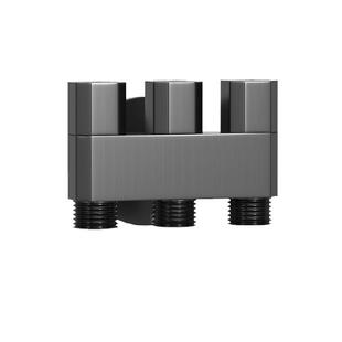 潜水艇一进三出角阀三出水龙头黄铜三通分水阀洗衣机龙头喷枪套装