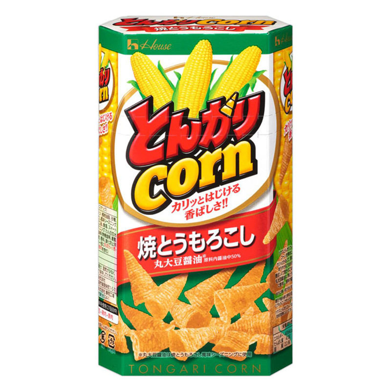 日本好侍尖角脆角牛角玉米house进口烧烤淡盐锅巴膨化儿童零食品
