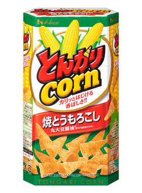 日本好侍尖角脆角牛角玉米house进口烧烤淡盐锅巴膨化儿童零食品
