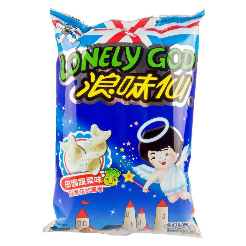 旺旺浪味仙蔬菜味70g大包装花式薯卷儿童休闲宿舍网红膨化零食品