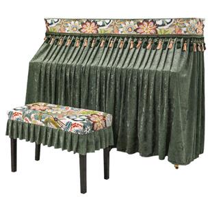 高端钢琴防尘罩全罩简约琴罩钢琴套轻奢高档加厚电钢琴布遮盖布