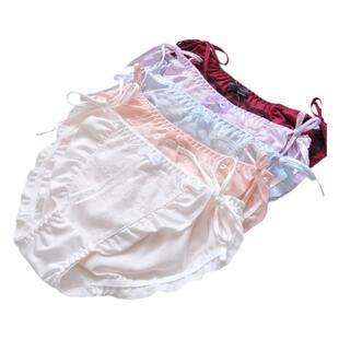 2025新款日系小清新牛奶丝三角娜拉公主少女可爱系带系绳女士内裤