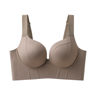 矫正防下垂调整型内衣女大胸上托聚拢收副乳防下垂有型显小文胸罩