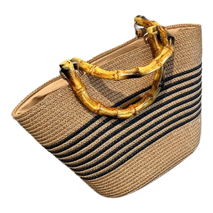 Clean Knоck编织包包女大容量草编包海边手提包菜篮子通勤托特包