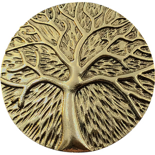 1927磁吸复古浮雕生命树胸针精致高档别针金属徽章奢华宫廷风胸花