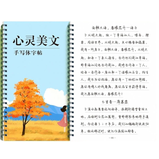 成人练字帖女生练字行楷字帖字体漂亮大气成年人钢笔硬笔书法临摹行书速成连笔字大学生手写体鲸落体静心美文解压语录摘抄初学者