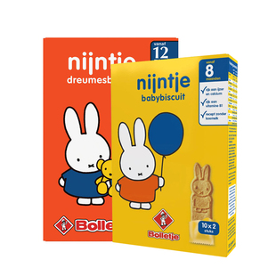 现货包邮荷兰进口Bolletje米菲兔饼干宝宝磨牙饼干婴儿磨牙棒零食