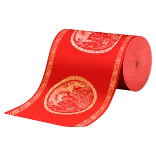 蜡染对联纸长卷万年红春联专用纸空白自手写春节高档红色宣纸2026新款马年加厚大张洒金过年写毛笔福字书法纸