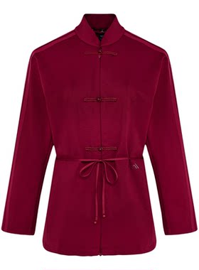 Adidas/阿迪达斯官方正品柔自贵系列新款女酒红色夹克外套HY2111