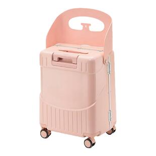 宝妈行李箱儿童可坐可骑推车遛娃神器旅行箱亲子出行登机拉杆箱