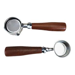 实木惠家/德龙/爱宝/铂富/诺瓦把手51mm/58mm无底咖啡机手柄通用