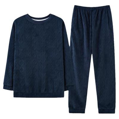 冬季法兰绒睡衣猫人加绒男士