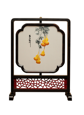 客厅双面绣绣美礼品装饰摆件中式