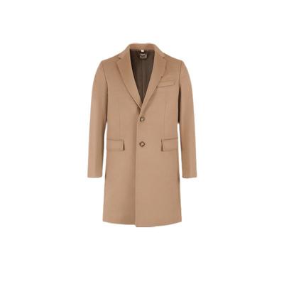 羊毛中长款大衣BURBERRY/博柏利