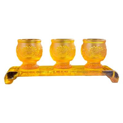 供财神三连套酒杯杯子仙家祖神仙