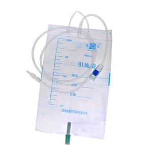 晓青引流袋螺旋接口胆汁体外加厚一次性医用家用老人导尿袋1000ml