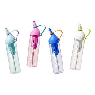 夏日饮水杯儿童学生上学专用tritan吸管杯大容量运动杯子外出便携