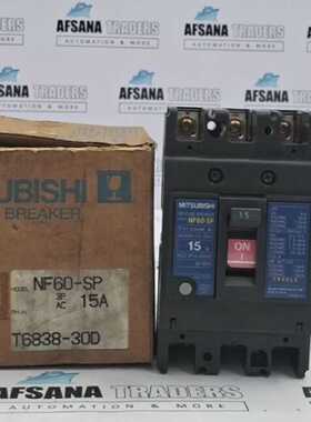 三菱NF60SP无保险丝断路器15AMP3POLE220VAC10KA