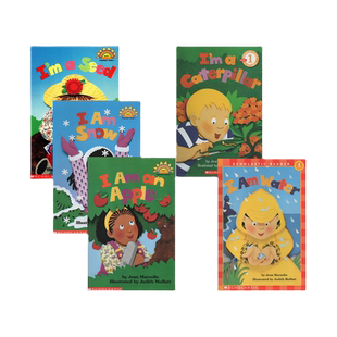 【自营】英文原版 I Am Water/Caterpillar/Snow/Apple/Seed 5册 廖彩杏书单 学乐分级科普阅读绘本图画书读物  Reader L1