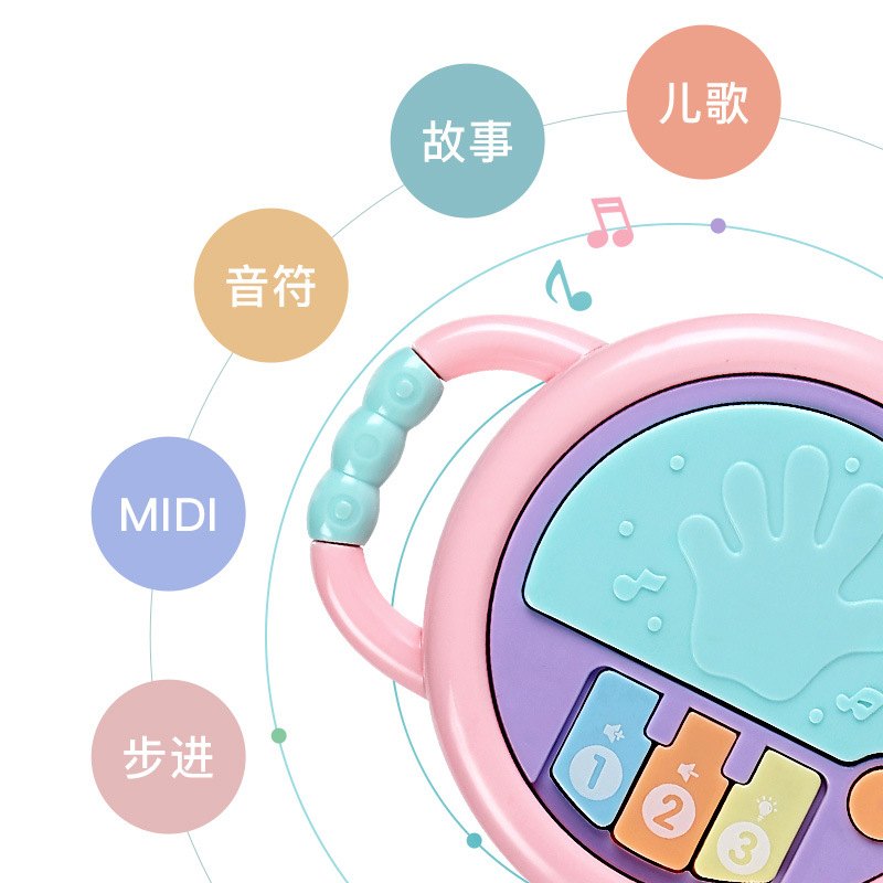 皇儿儿童投影仪发光玩具满月手电筒礼物玩宝宝6投影月个早教益智