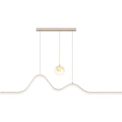 简约现代高级感长条led餐厅吊灯