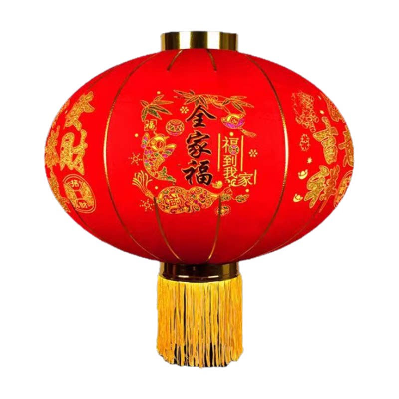 2027新款大红灯笼阳台街道挂饰