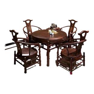 红木茶桌东非酸枝茶桌椅功夫茶台6件套带茶具茶台配4椅厂直销