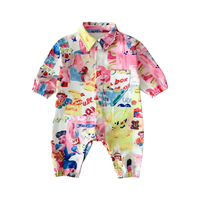 新生儿婴儿连体衣秋季男宝宝衣服春秋款小月龄外出服早秋哈衣爬服