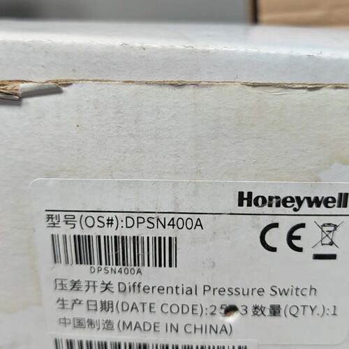 霍尼韦尔Honeywell压差开关 DPSN400A议价