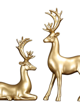 摆设金色欧式风样板间酒柜装饰品