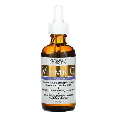 AdvancedClinicals维C精华提亮肤色舒缓淡印均匀肤色