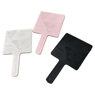 ins风手持镜化妆镜便携小镜子女随身可爱手拿镜蝴蝶手柄镜梳简约