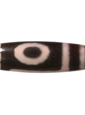 圣饰奇缘 天然真品西藏庙供院供老矿玛瑙雪玉地埋二眼天珠锁骨链